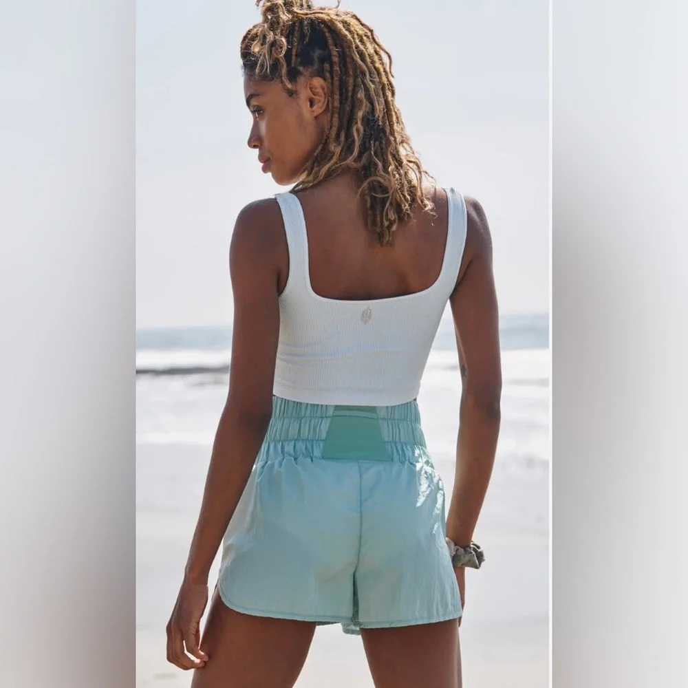 The Way Home Shorts ~  by Free People Movement 
Mint Green  *** NWOT *** - Picture 3 of 14